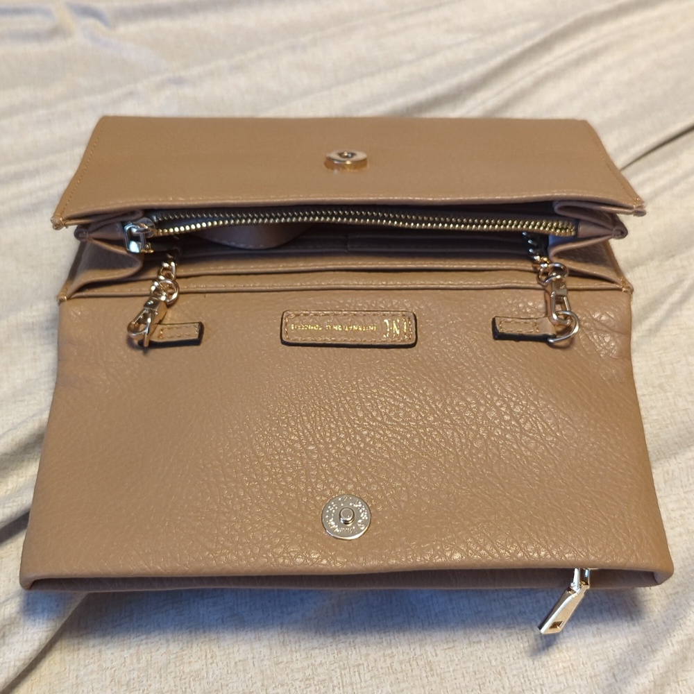 INC tan crossbody bag - Picture 5 of 7